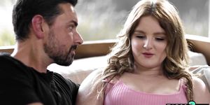 Stepdad Cheers Up Chubby Teen Stepdaughter Eliza Eves On Valentines Day