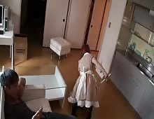 Redhead Japan Maid Okama Creampie Fucked