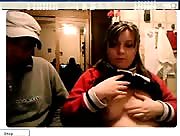 Amateur Couple Giving A Handjob On Webcam