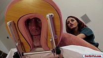 Petite Redhead Masseuse Rides Elderly Customer And Squirts