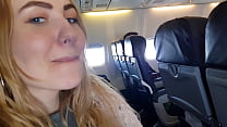 Real Public Whore Blue Eyes In Airplane