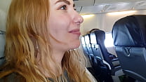 Real Public Whore Blue Eyes In Airplane