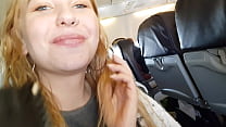 Real Public Whore Blue Eyes In Airplane