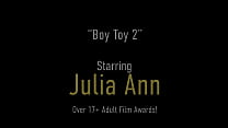 Cruel Busty Mistress, Julia Ann, Entertains Herself By Talking Dirty & Making Her Boy Toy Cum In His Own Mouth And Eat His Jizz! Total Wanking Perversion!