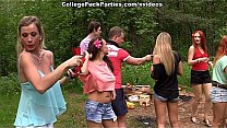 Filthy Sluts Turn An Outdoor Party Into Wild Fuck Fest Scene 1