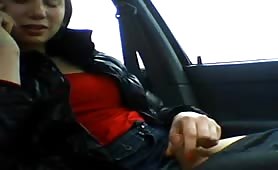 Amateur TS Daisy Car Masturbation