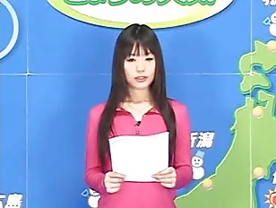 Asian Bukkake TV Weathergirl